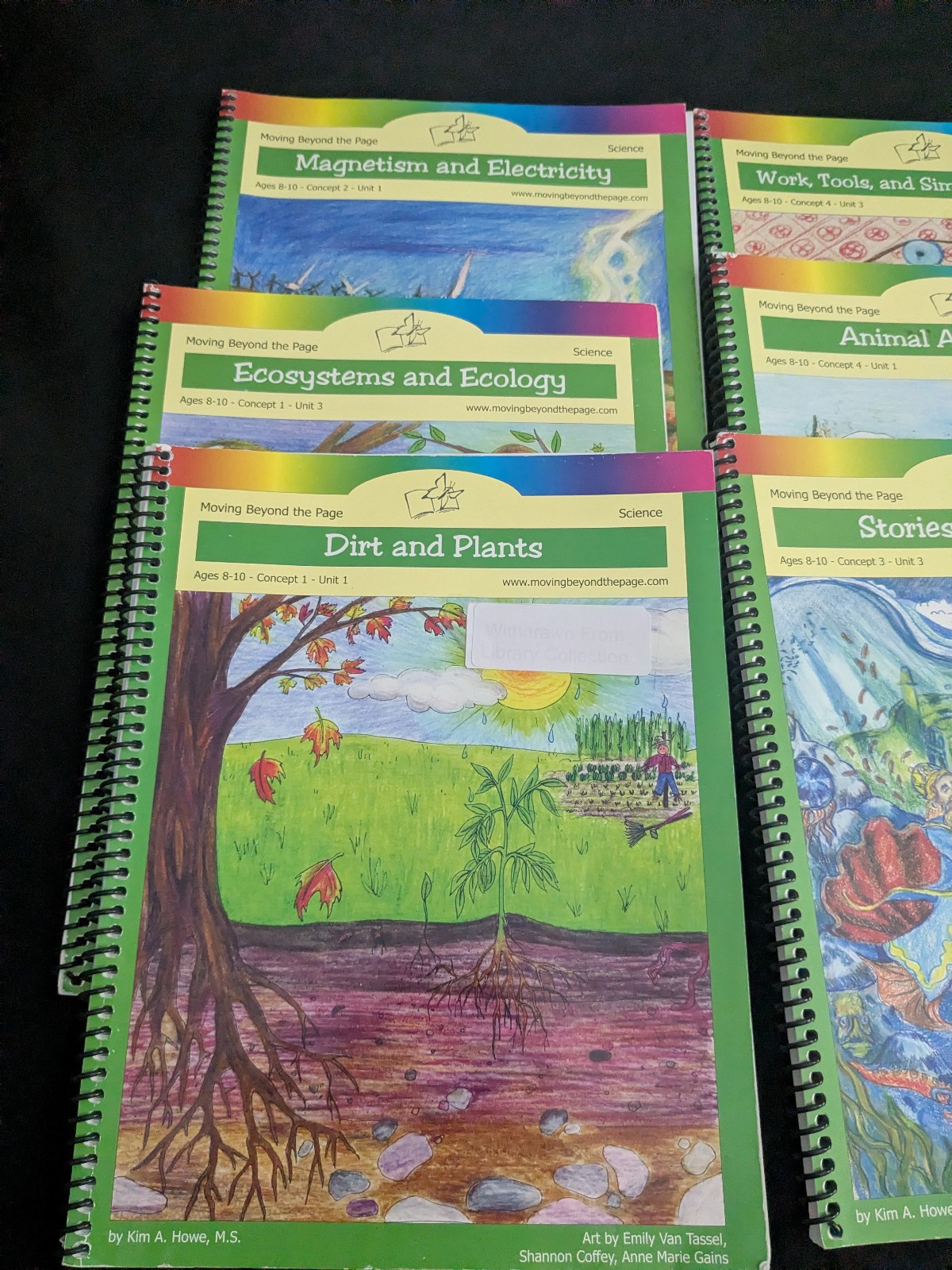 Moving Beyond the Page Ages 8-10 Unused Lot 10 Workbooks + 2 Lit Books
