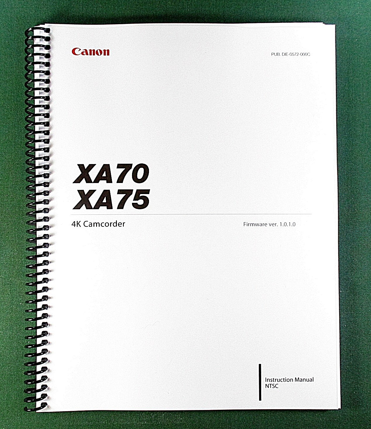 Canon XA70 XA75 Instruction Manual: 360 Pages & Protective Covers!