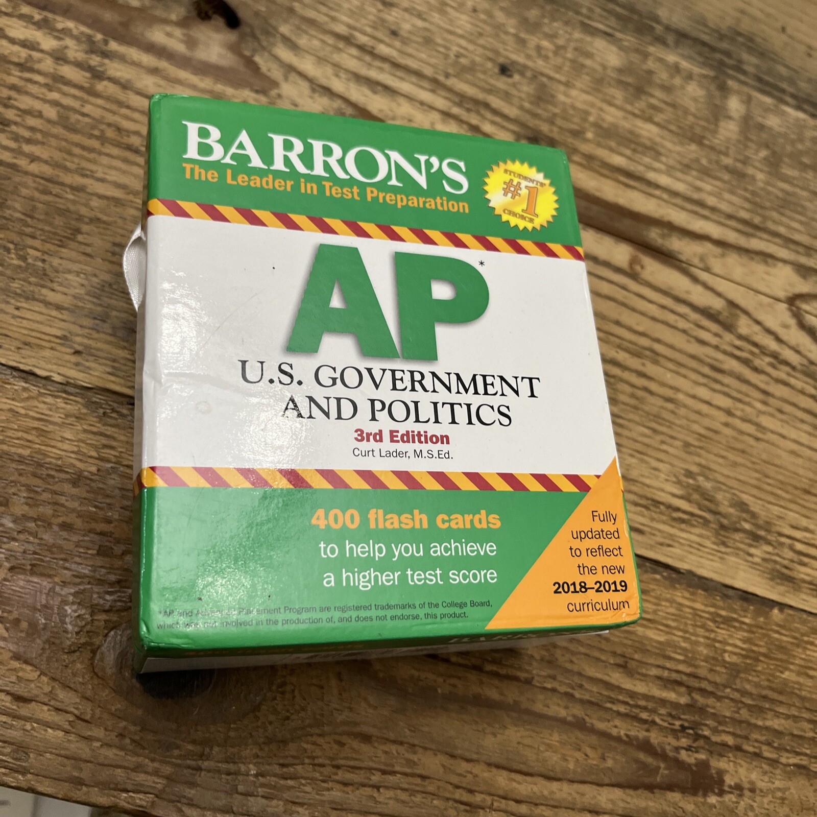 Barron&rsquo;s Test Prep Ser.: AP U. S. Government and Politics Flash Cards by Curt…