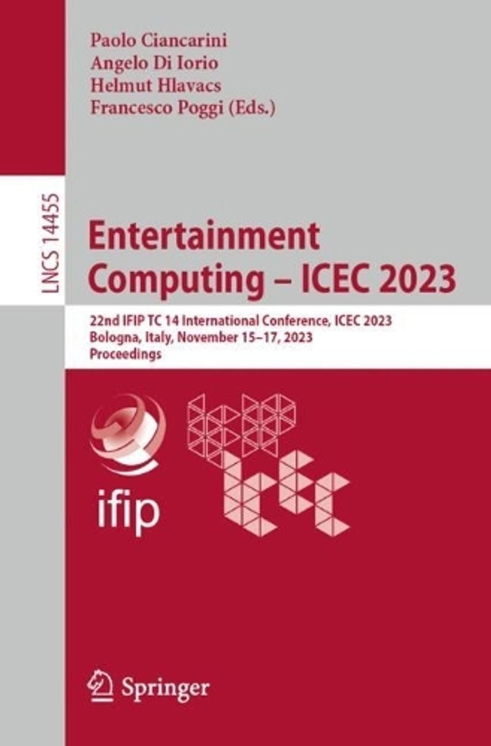 Entertainment Computing ICEC 2023: 22nd IFIP TC 14 International Conference, ICE