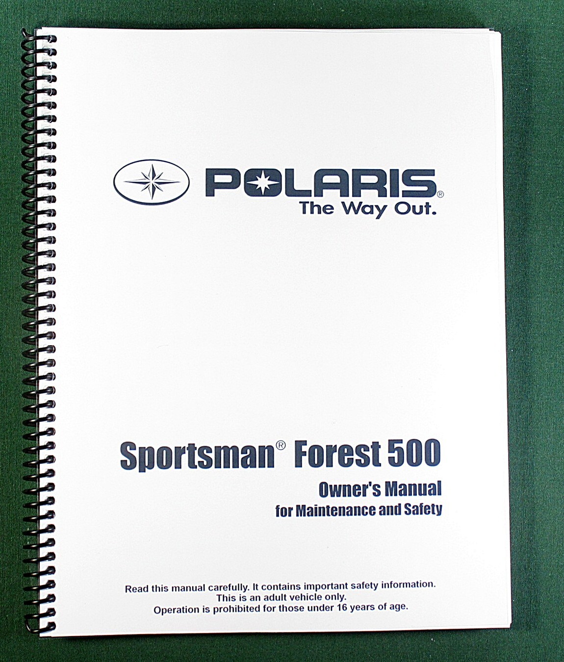 2012 Polaris Forest 500 ATV Owner&rsquo;s Manual: 138 Pages & Protective Covers!