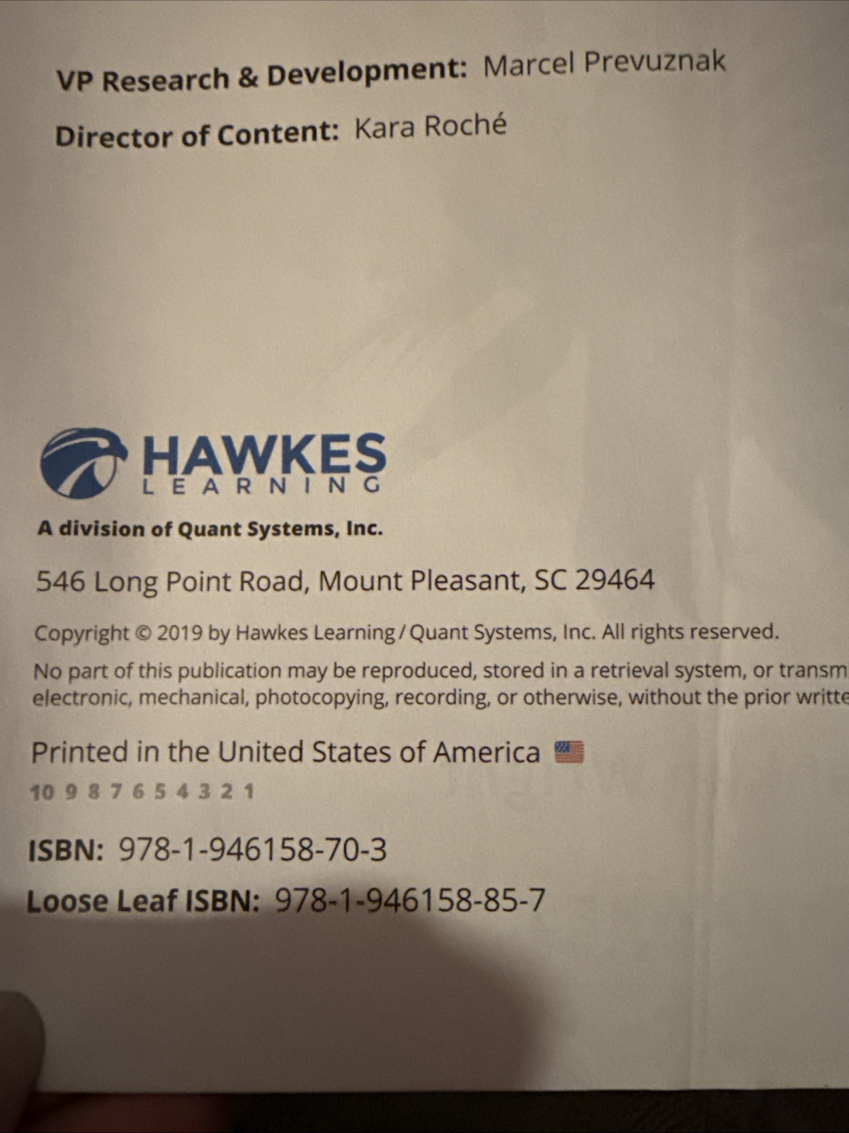 Preparation for College Mathematics 2e Textbook by Hawkes Learning (2019)