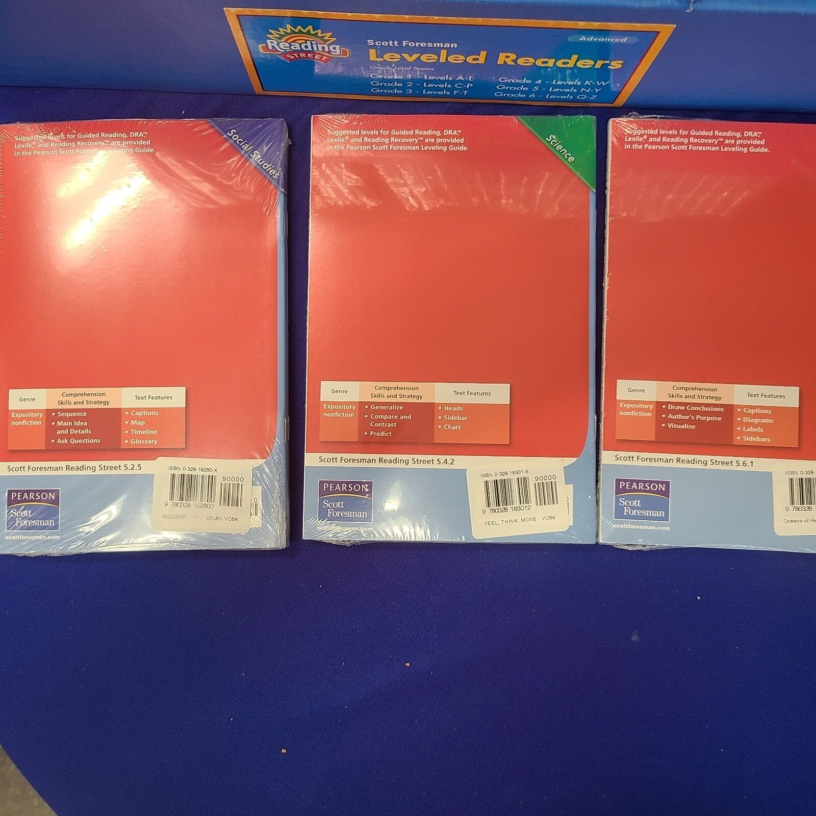 Pearson 180 Book Set Reading Street Above-Level GR 5 Leveled Readers Class Set