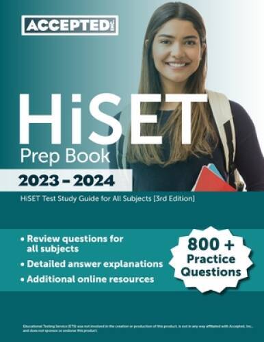 HiSET Prep Book 2023-2024: 800 Practice Questions, HiSET Test Study Guid – GOOD