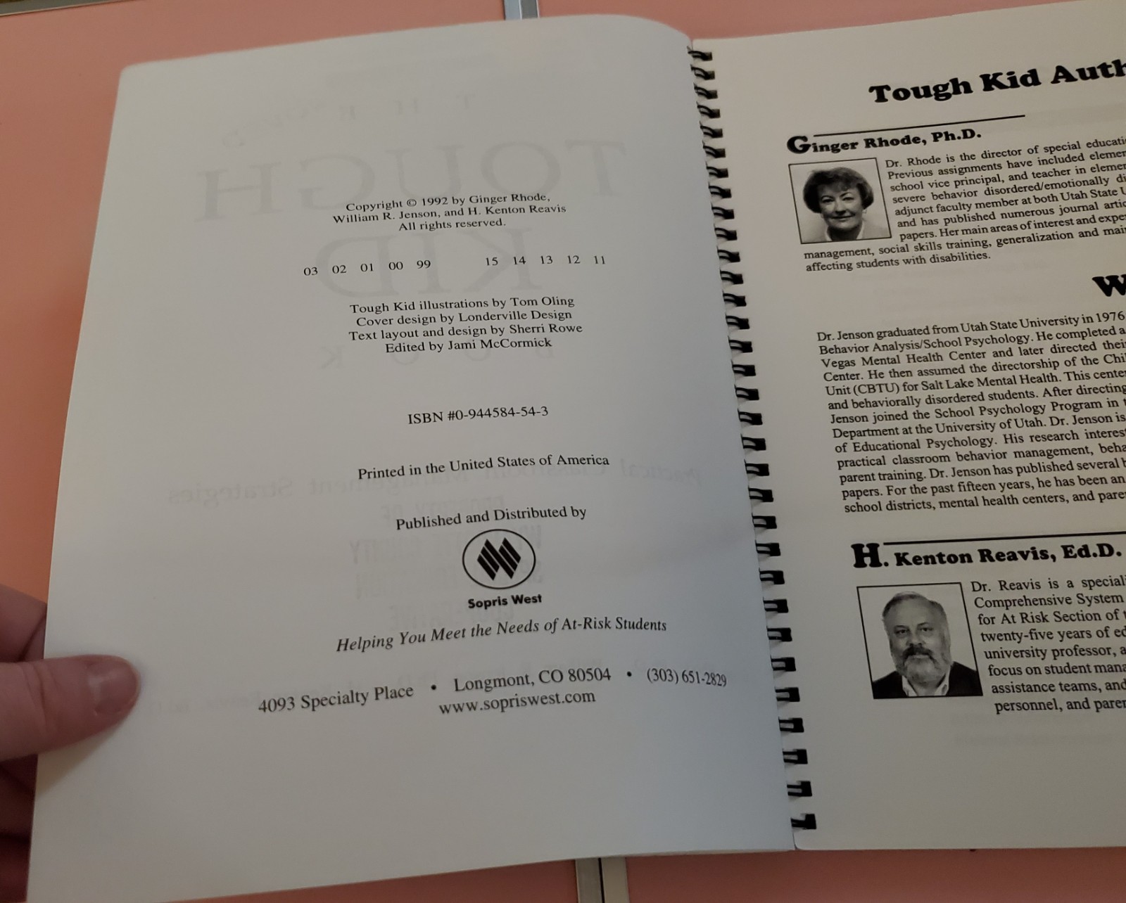 The Tough Kid Book: Practical Classroom Management Strategies (1992) Rhode et al