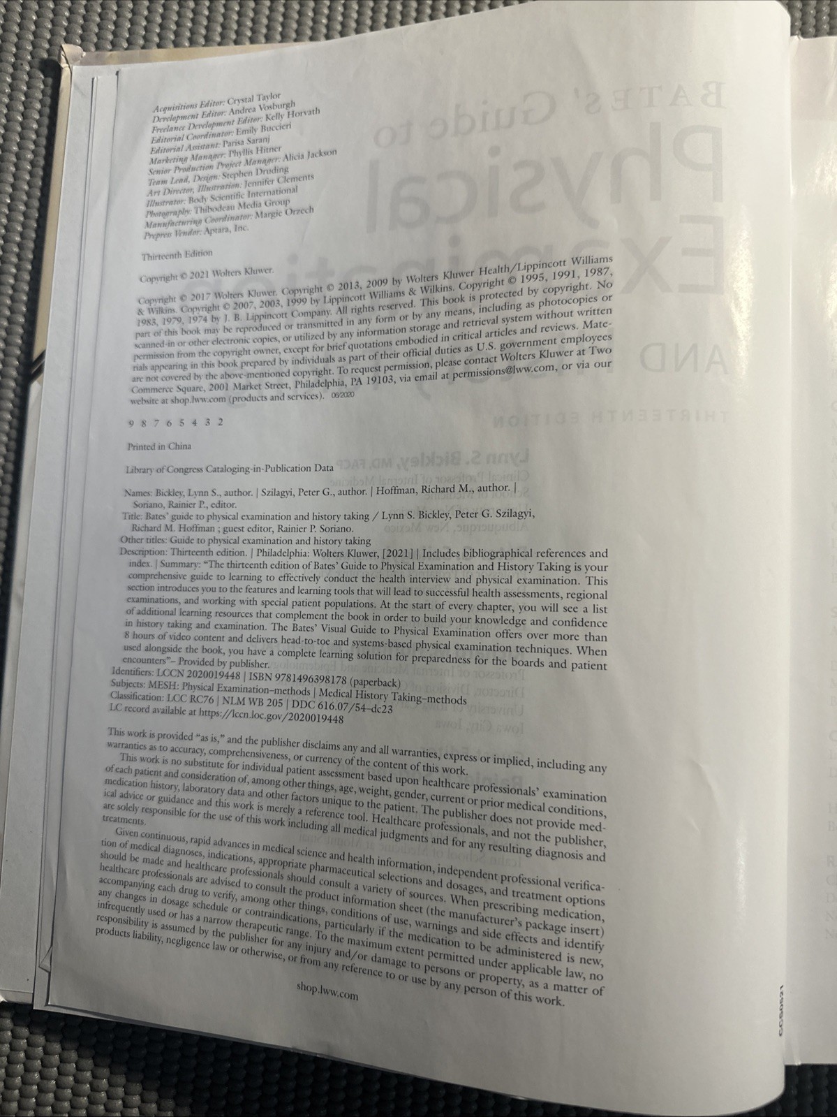 Bates&rsquo; Guide to Physical Examination and History Taking