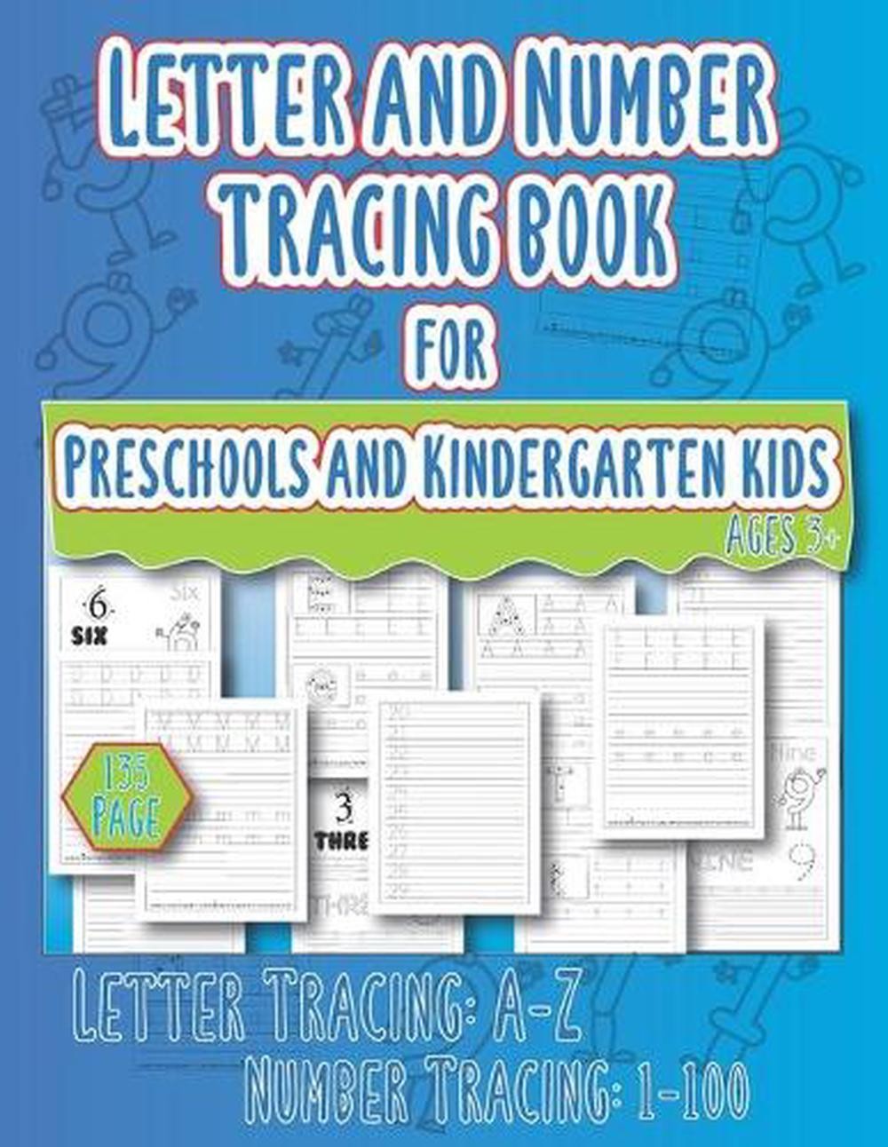 Letter and Number Tracing Book for Preschool and Kindergarten kids Ages of 3+: E