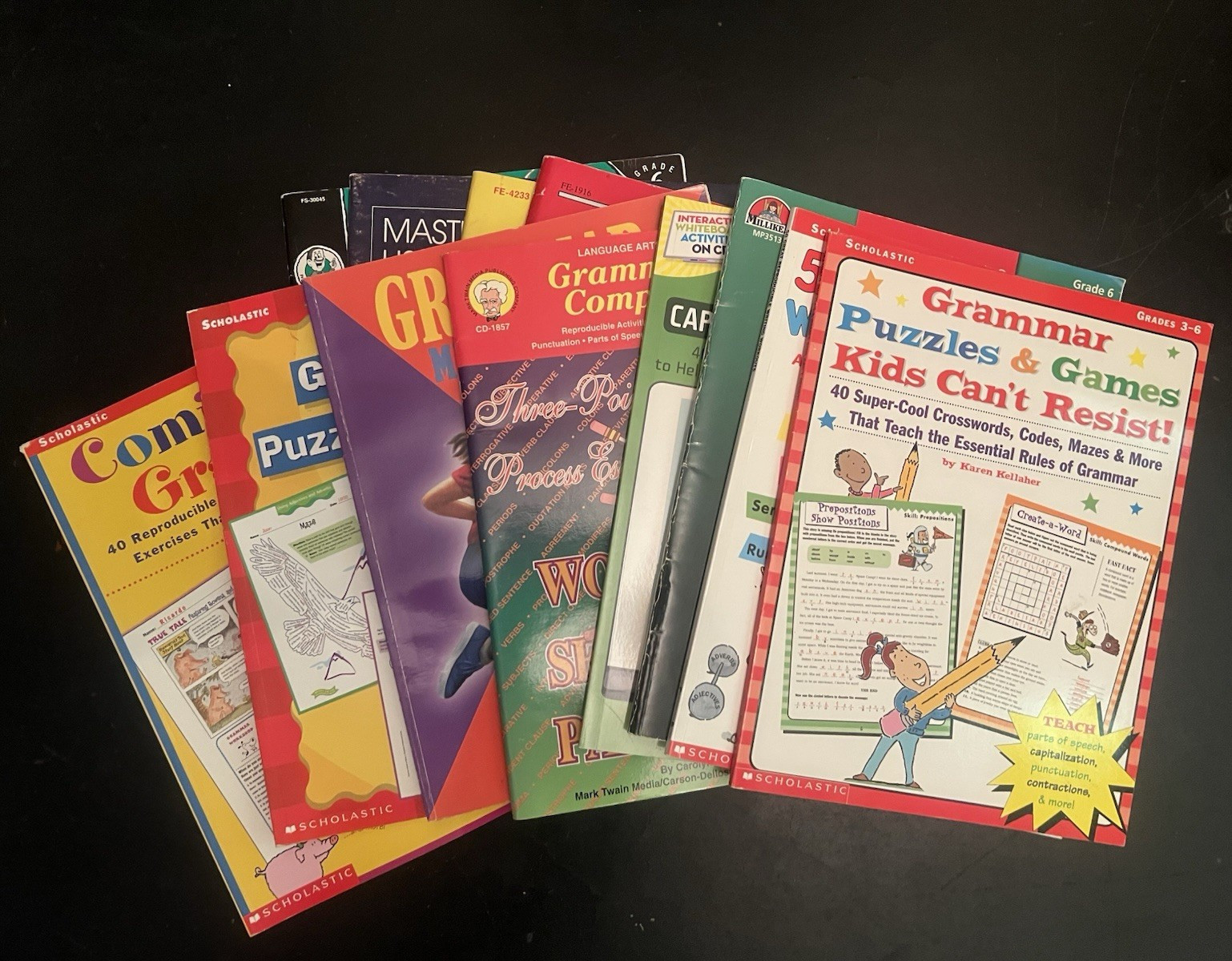 7 + Teacher Lot Grammar & Writing Workbooks Grades 3-8 Reproducibles Resources