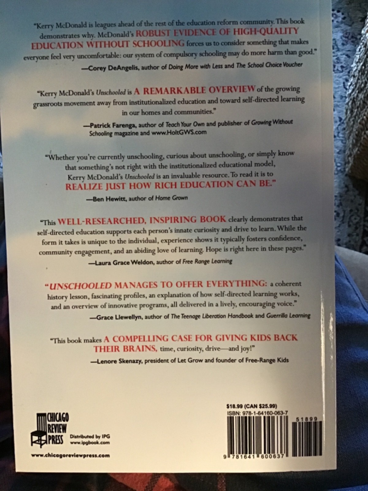 Unschooled: Raising Curious, Well-Educated Children, Kerry MacDonald, NEW!