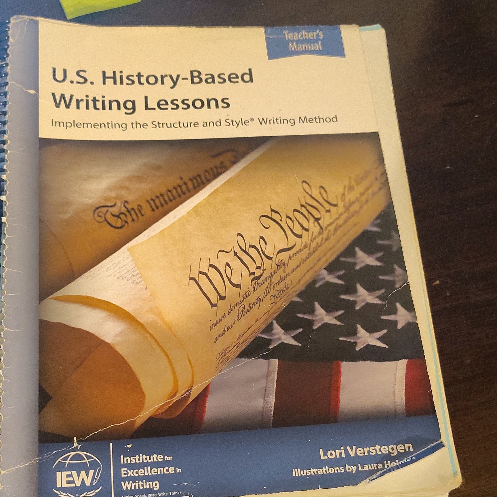 U.S. History-Based Writing Lessons Teacher Manual by Lori Verstegen