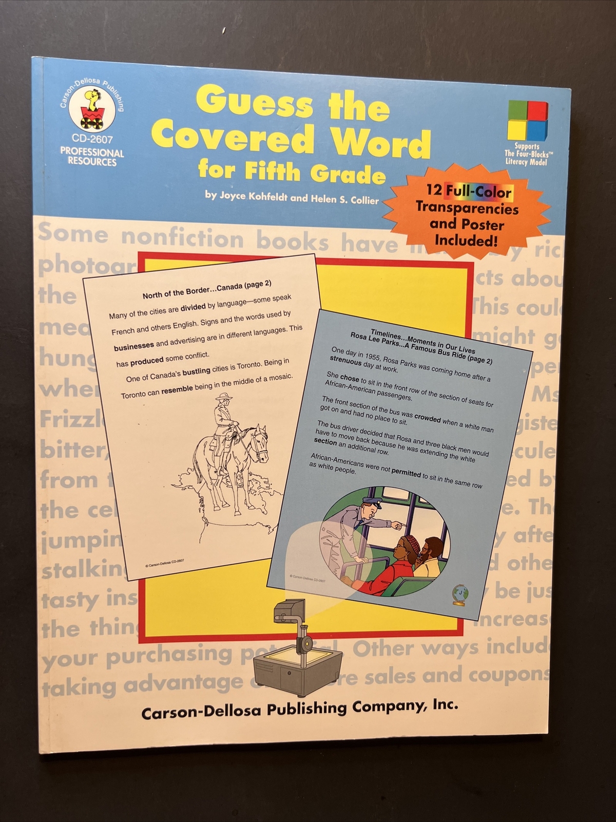 Guess the Covered Word for Fifth Grade Paperback Joyce Kohfeldt
