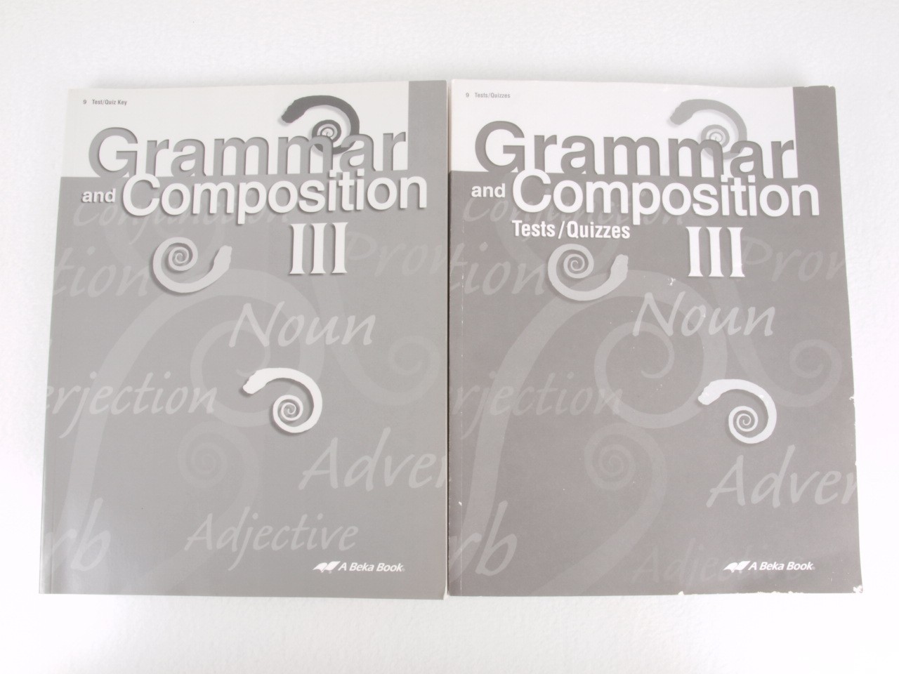 Abeka Grammar & Composition III Student Tests & Quizzes + Teacher Key 4th Ed.