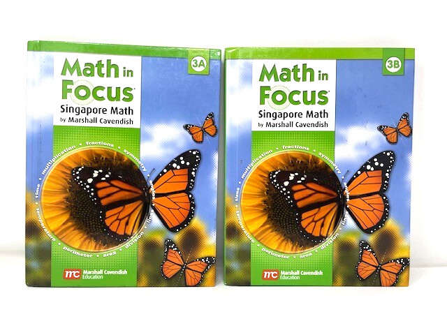 Set of 2 Math In Focus 3A & 3B Textbook Singapore Math Marshall Cavendish
