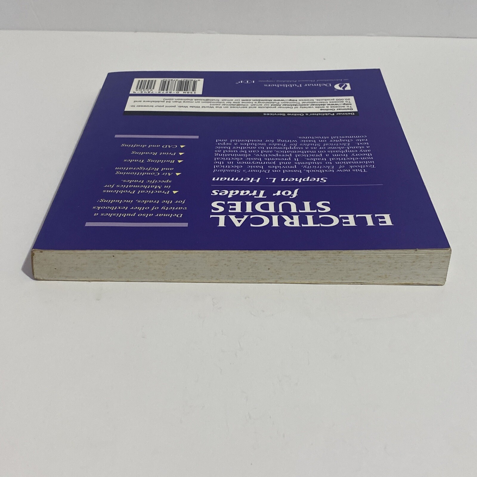 Electrical Studies for Trades Paperback Stephen L. Herman New With Shelf ￼Wear