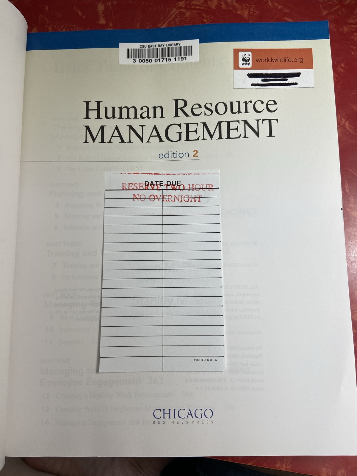 Human Resource Management 2nd Edition – Phillips 2019 Paperback Ex-Library Book