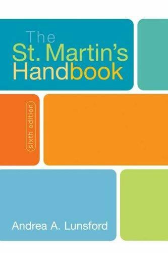 The St. Martin&rsquo;s Handbook by Lunsford, Andrea A., Good Book