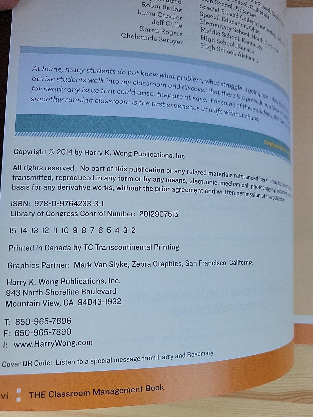THE Classroom Management Book by Rosemary T. Wong and Harry K. Wong