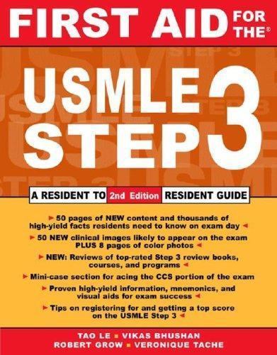 First Aid for the USMLE Step 3, Second Edition (First Aid USMLE) by