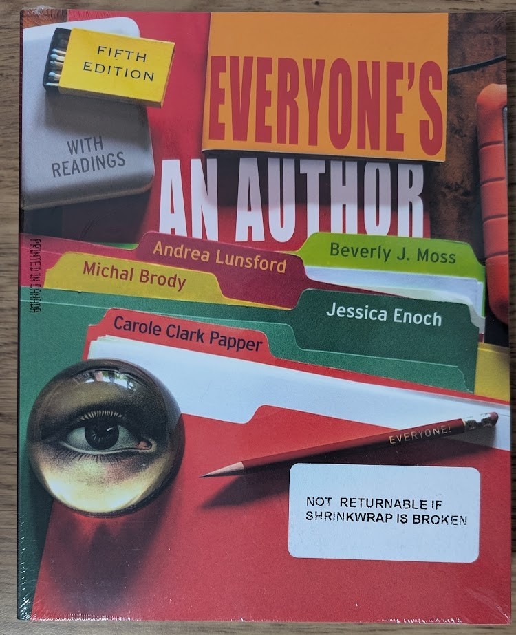 NEW Everyone&rsquo;s an Author with Readings 5th Edition 5E Textbook Beverly Moss Book