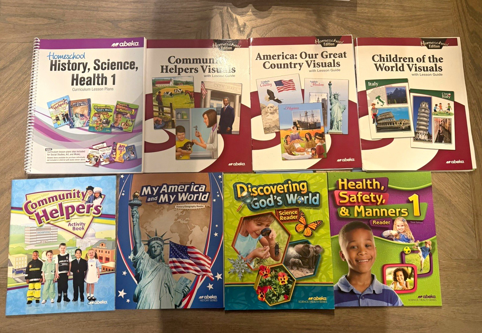 Abeka Grade 1 History, Science & Health 1 Beginner Lesson Plans Ring Bound