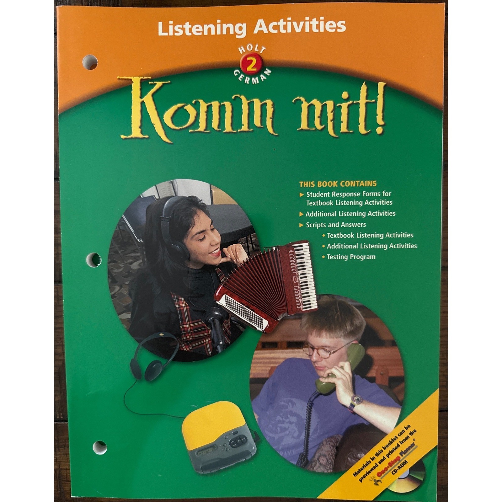 Komm Mit Holt German Level 2 Teacher Resource Lot Textbook VHS Guides
