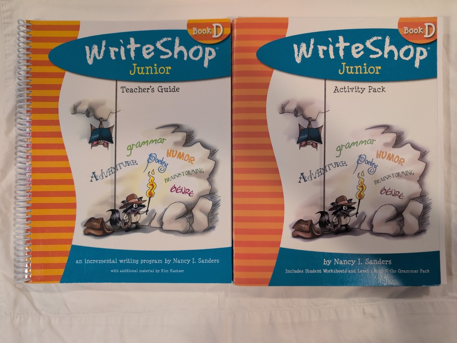 WriteShop Book D Teacher Guide Spiral Bound VG + Bonus pages from Activity Book+
