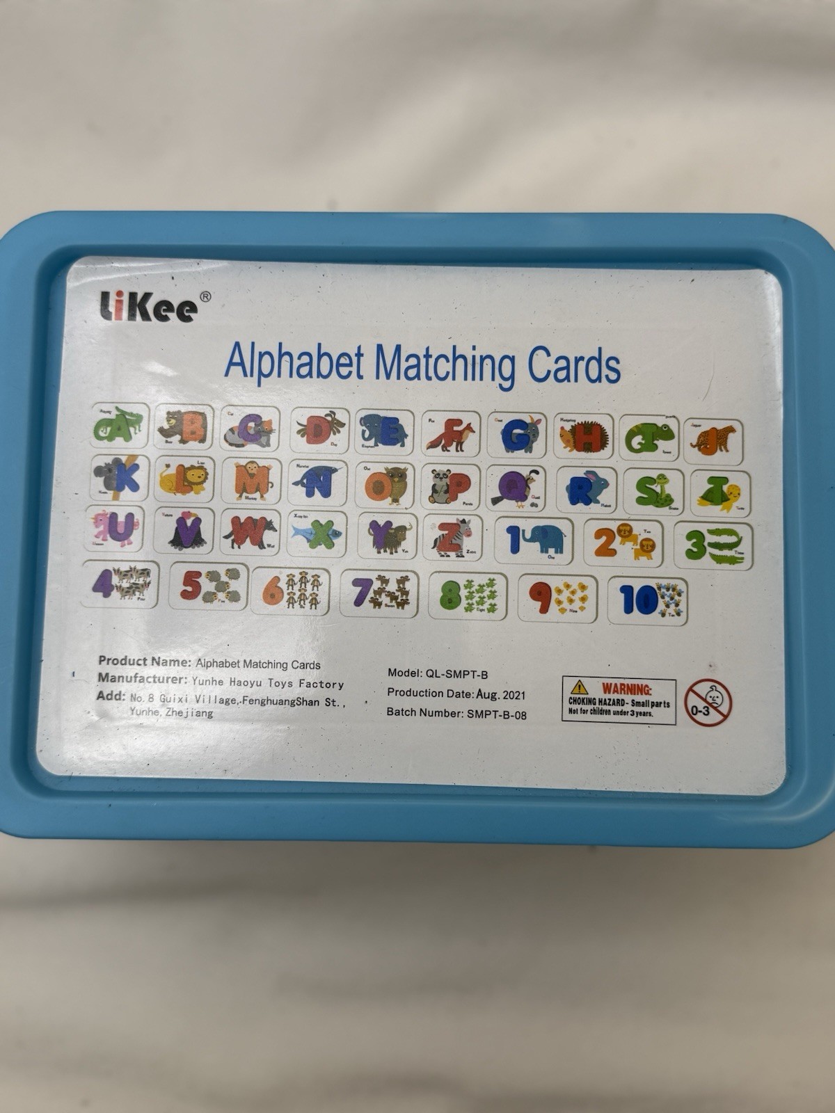 Likee Alphabet Matching Cards Wooden Letter & Number Complete Set E3