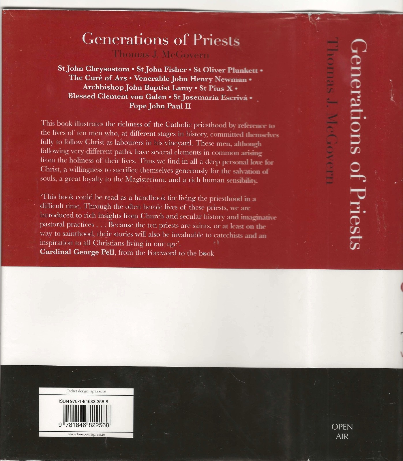 GENERATIONS OF PRIESTS THOMAS J. MCGOVERN HARDCOVER WITH DUST JACKET