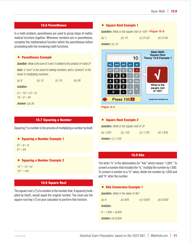Mike Holt&rsquo;s 2023 Electrical Exam Preparation Textbook with Answer Key