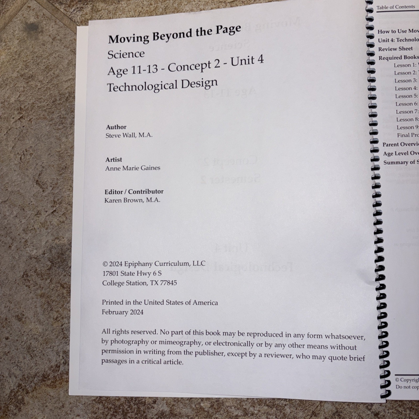 Moving Beyond the Page Age 11-13 Science Pair 2023/24 New-No Writing Inside