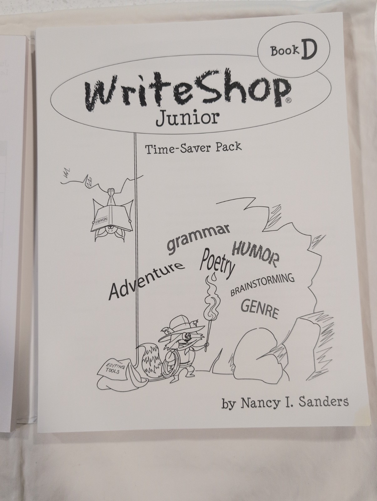 WriteShop Book D Teacher Guide Spiral Bound VG + Bonus pages from Activity Book+