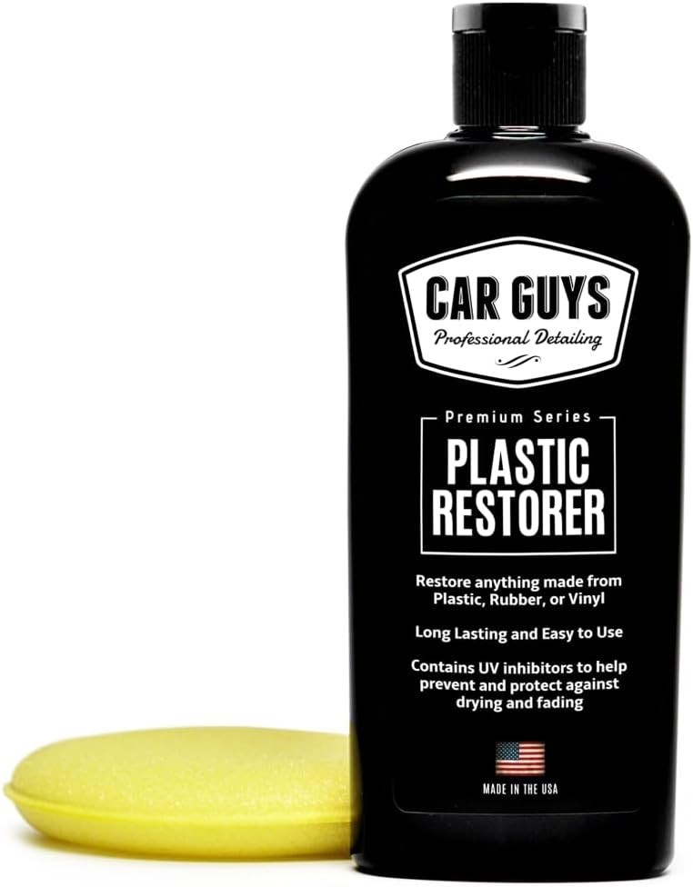 Plastic Restorer Kit 8oz Auto Trim Vinyl Rubber Protectant Compatible with Ve…