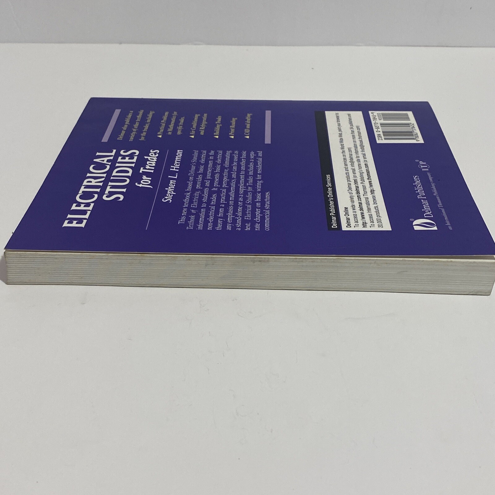 Electrical Studies for Trades Paperback Stephen L. Herman New With Shelf ￼Wear