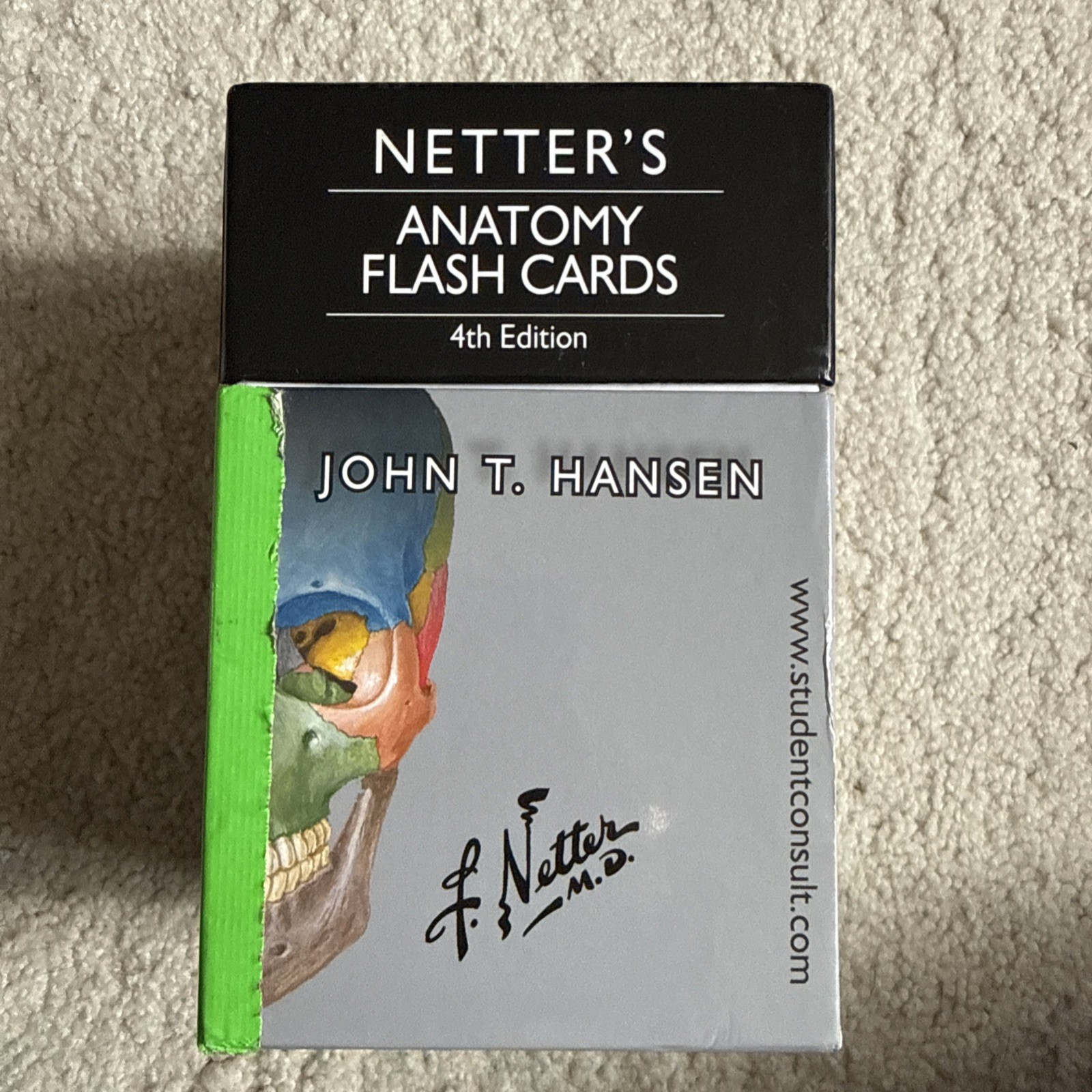 Netter Basic Science Ser.: Netter&rsquo;s Anatomy Flash Cards, 4th Edition. Used