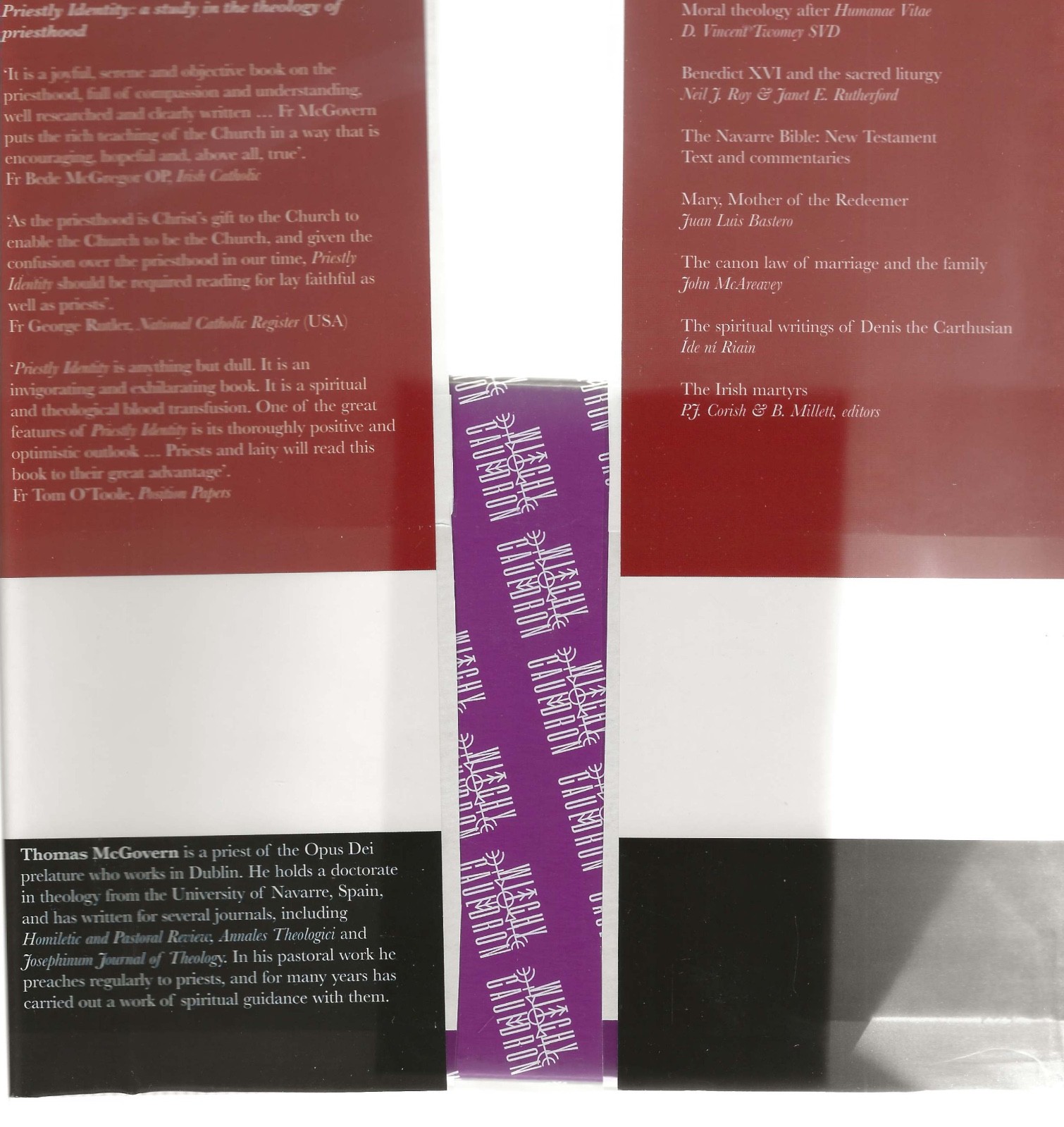 GENERATIONS OF PRIESTS THOMAS J. MCGOVERN HARDCOVER WITH DUST JACKET
