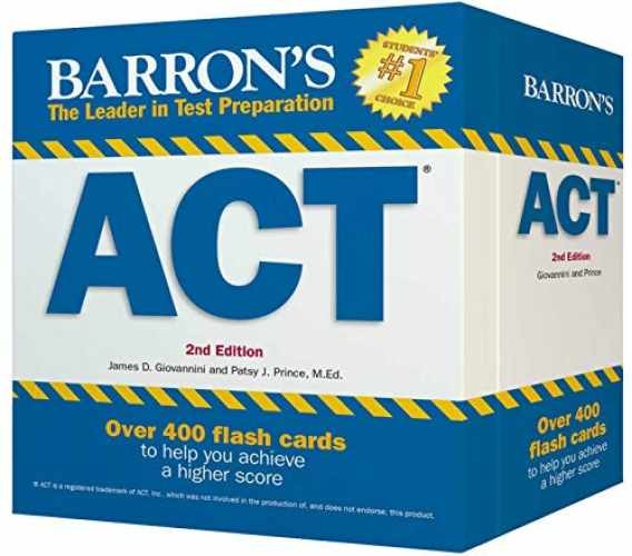 Barron&rsquo;s ACT Flash Cards: 410 – Cards, by Giovannini James D.; – Acceptable