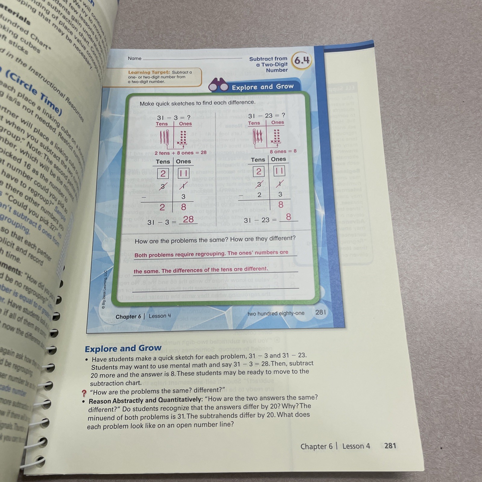 Big Ideas Math: Modeling Real Life Common Core Grade 2 Teaching Edition Vol 1