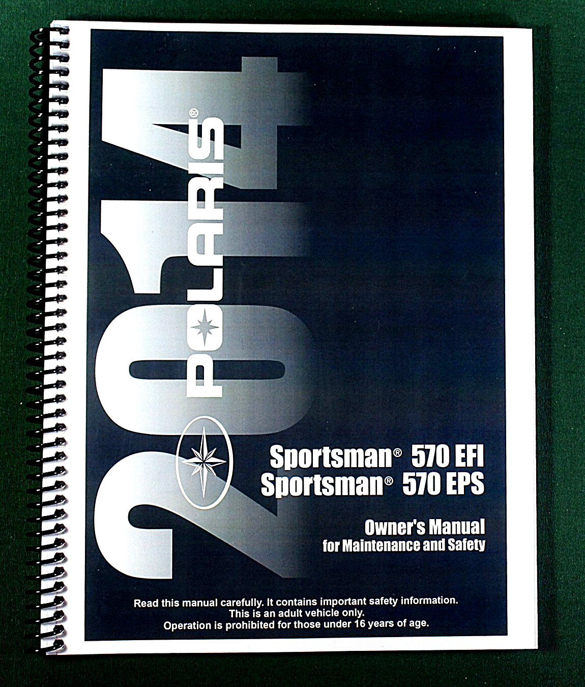 2014 Polaris Sportsman 570 EFI ATV Owner&rsquo;s Manual: 149 Pages & Clear Covers!