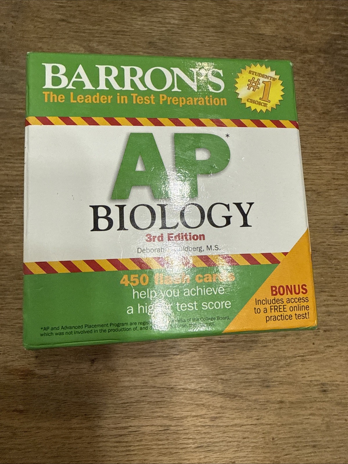 AP Biology Flash Cards (Barron&rsquo;s AP) – Cards Complete – VERY GOOD