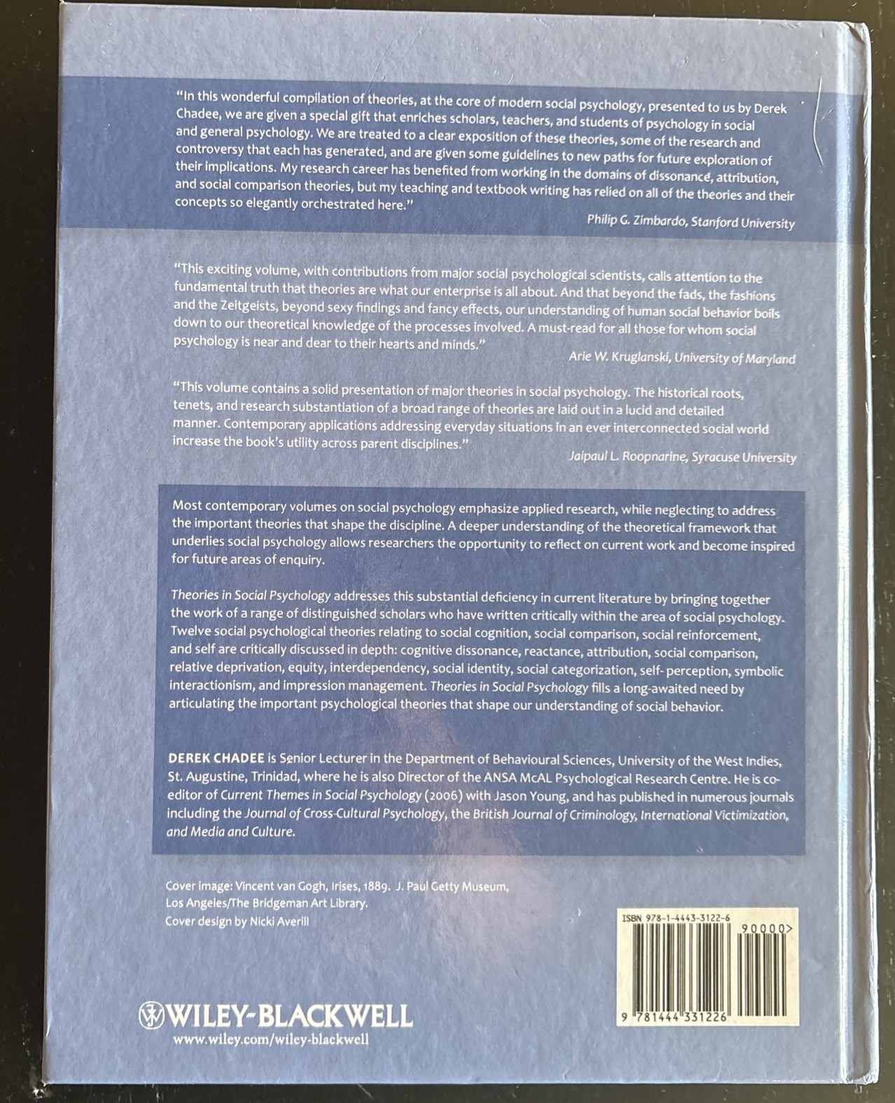 Theories in Social Psychology by Derek Chadee (2011, Hardcover)