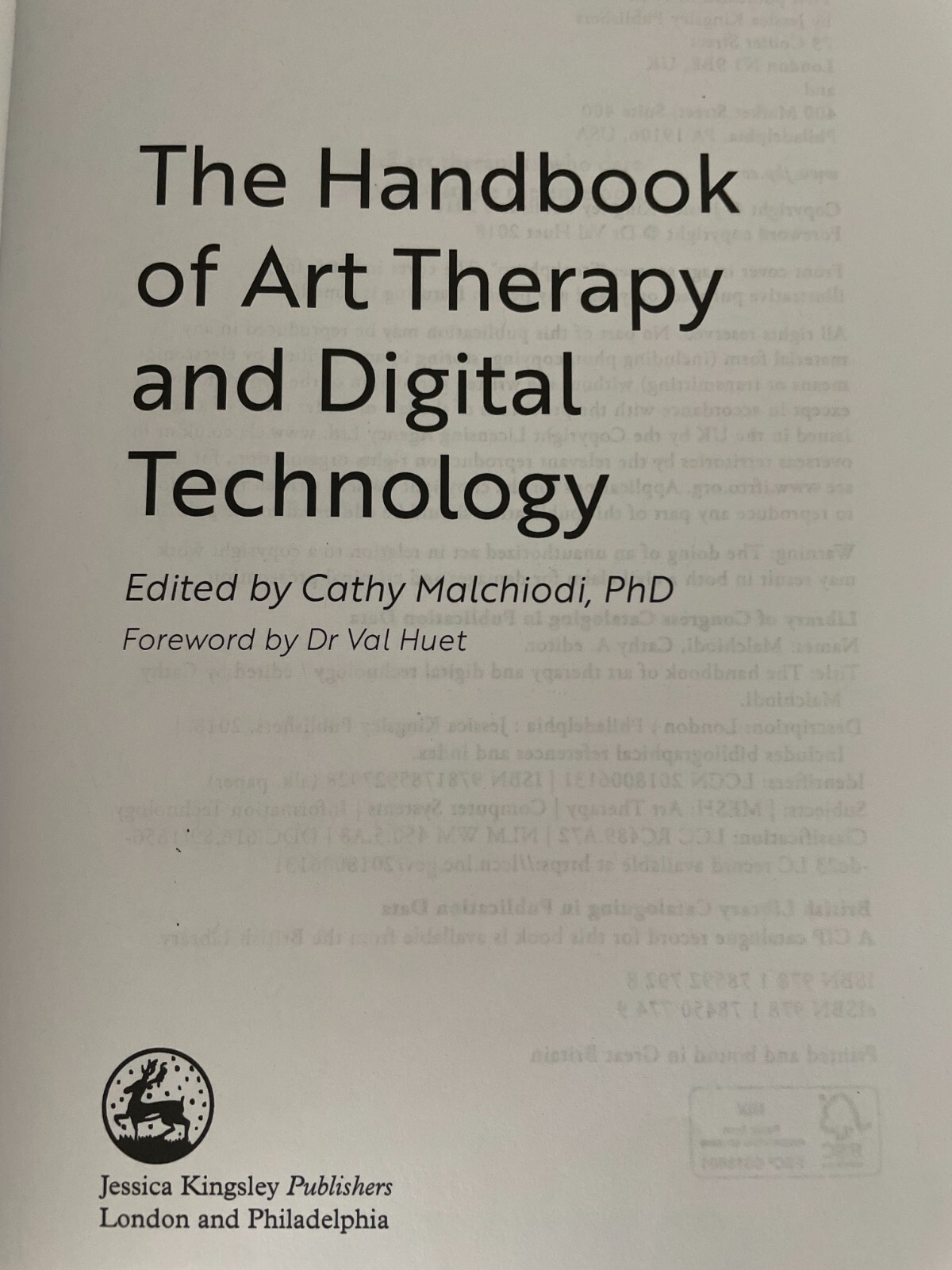 The Handbook of Art Therapy & Digital Technology 2018 978-1-78592-792-8