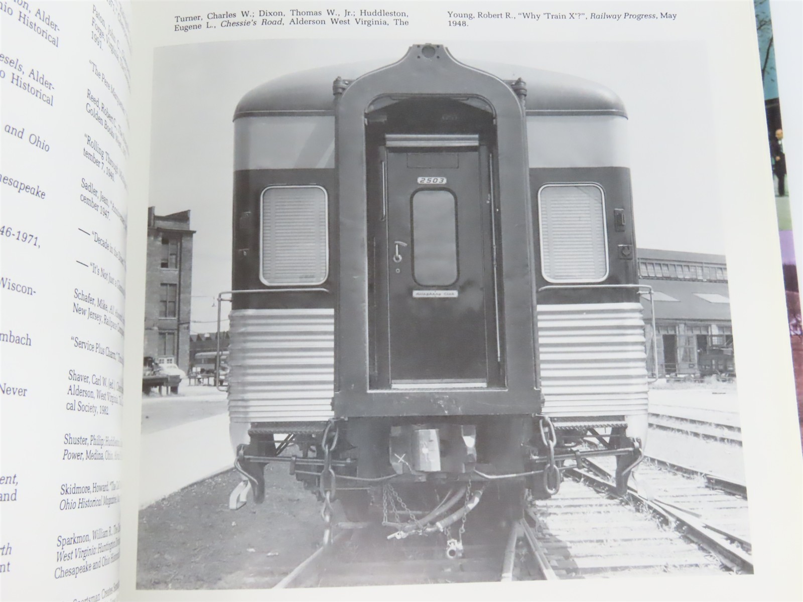 C&O Streamliners – Second to None Vol. 1: The Cars by Millard Â©1994 HC Book