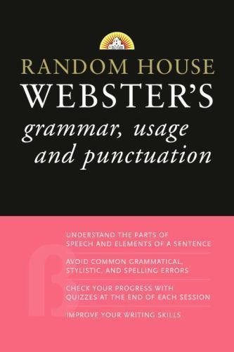 Random House Webster&rsquo;s Grammar, Usage, and Pu- paperback, 0375722769, House, new