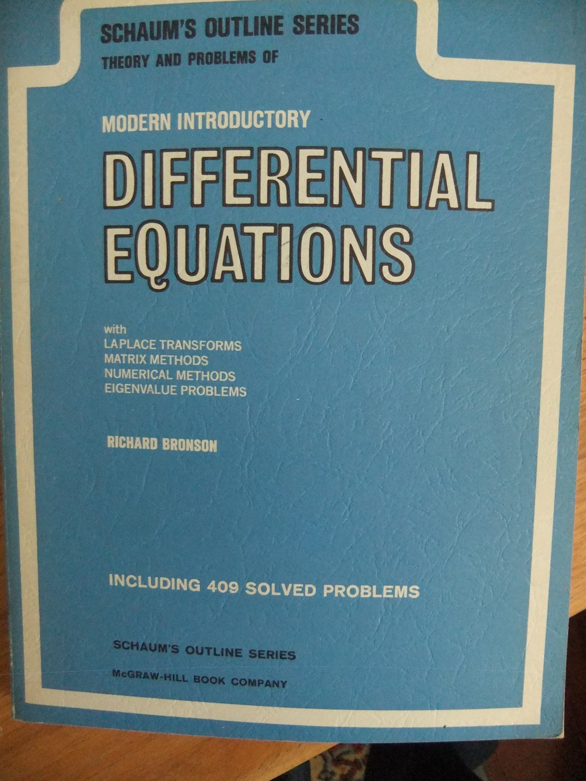 Schaum&rsquo;s Outline Ser.: Modern Introductory Differential Equations by Richard…