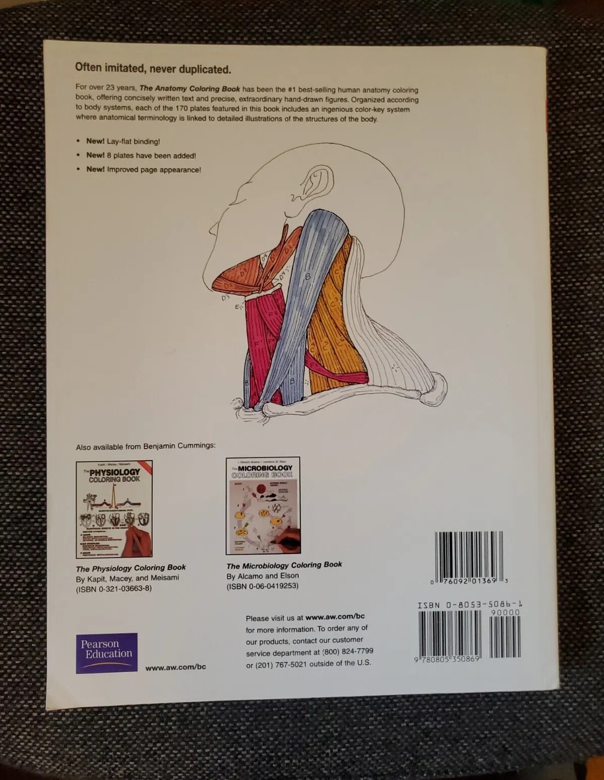 The Anatomy Coloring Book by Wynn Kapit / Lawrence M. Elson [English] Pearson