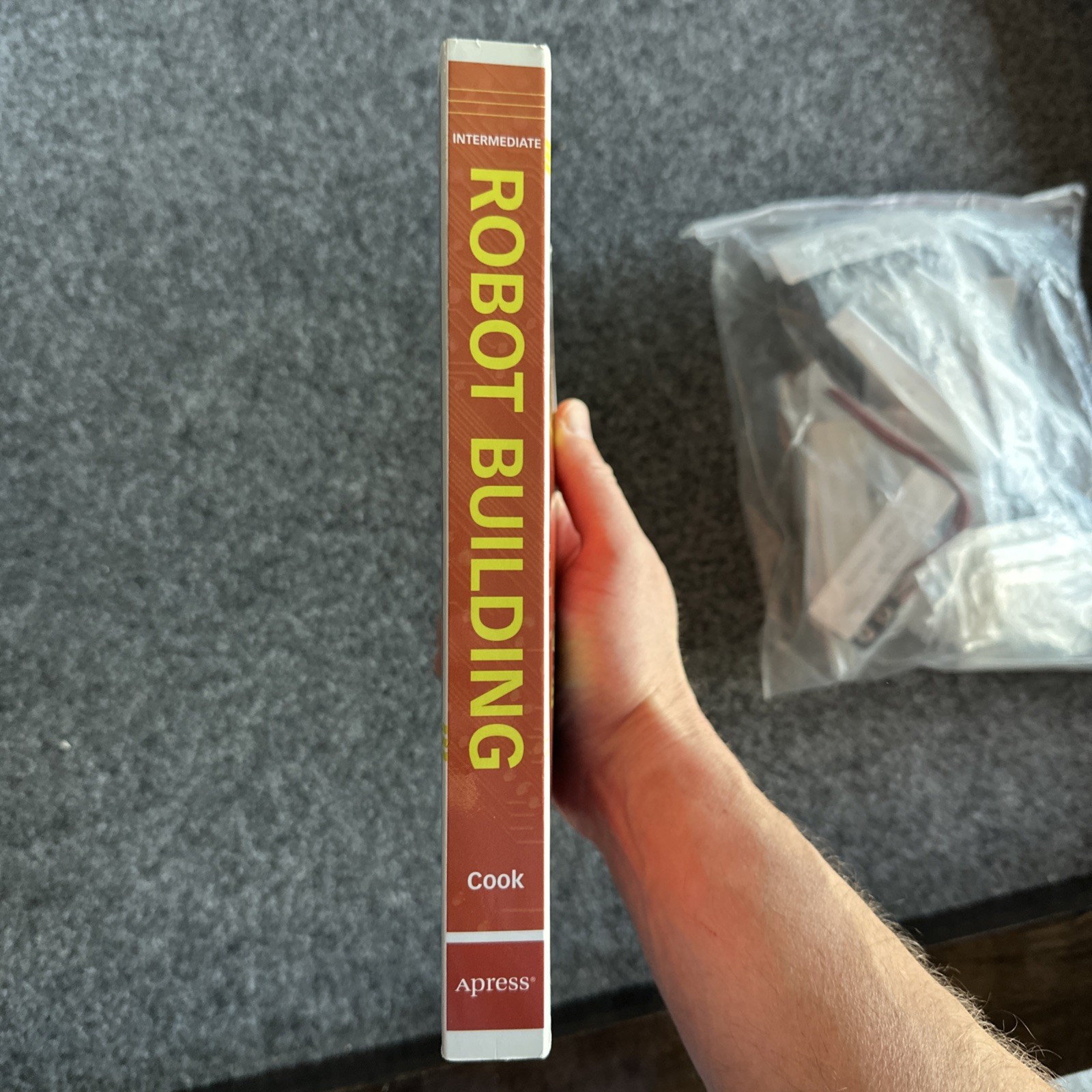 Intermediate Robot Building Paperback by David Cook + parts to build the robot!