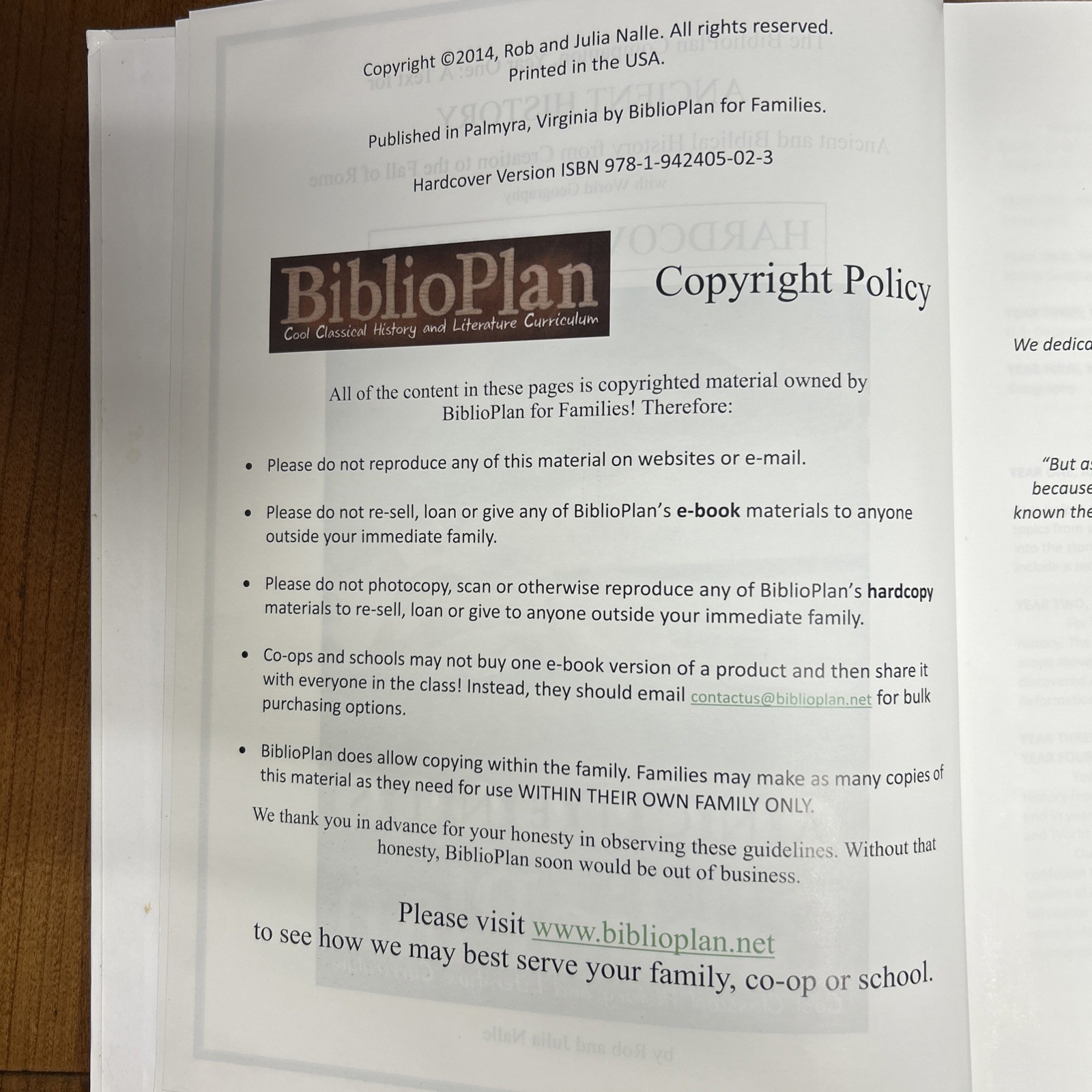 BiblioPlan Companion, Year Two a Text for Medieval History by Julia Nalle