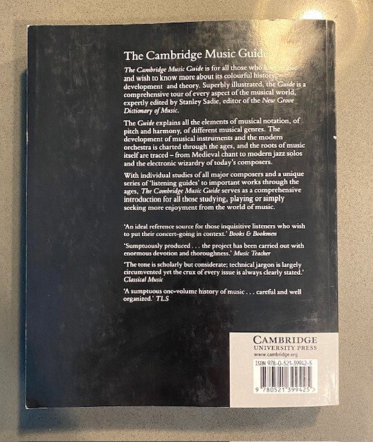 The Cambridge Music Guide Paperback edited by Stanley Sadie and Alison Latham