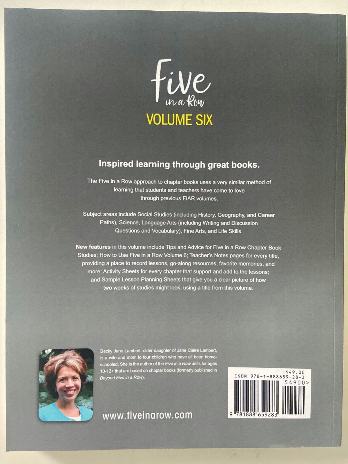 Five in a Row Volume Six 2nd Second Edition by Becky Jane Lambert (2022, Paperba