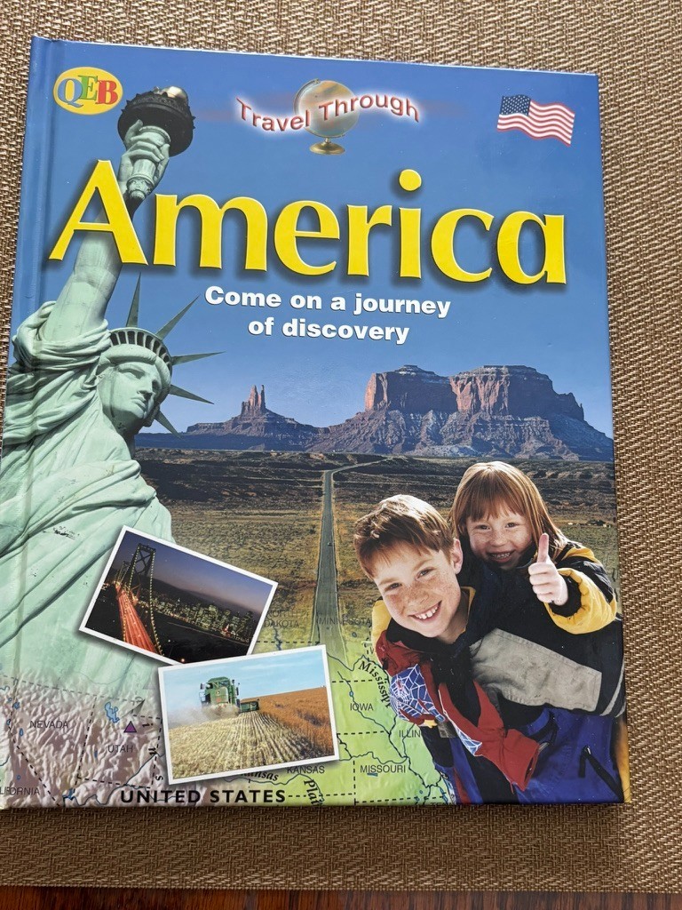 America, Come on a journey of discovery, new book, illustrations easy reading32p